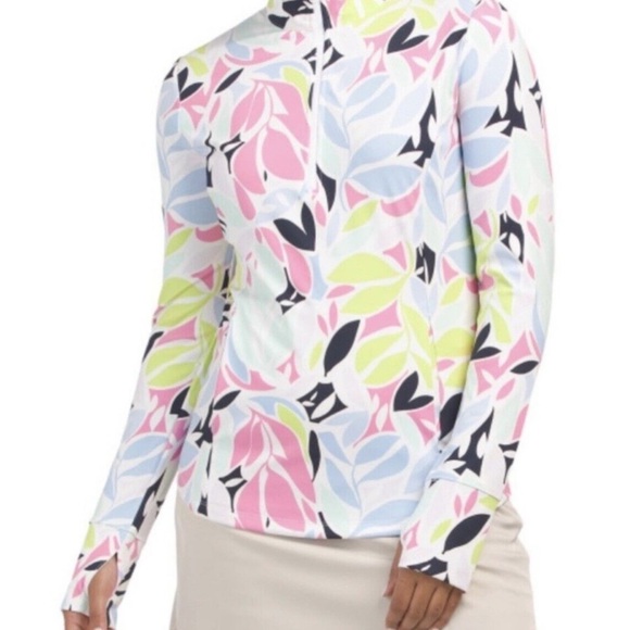 Tommy Bahama Upf 50 Long Sleeve Quarter Zip Golf Top - Picture 4 of 13